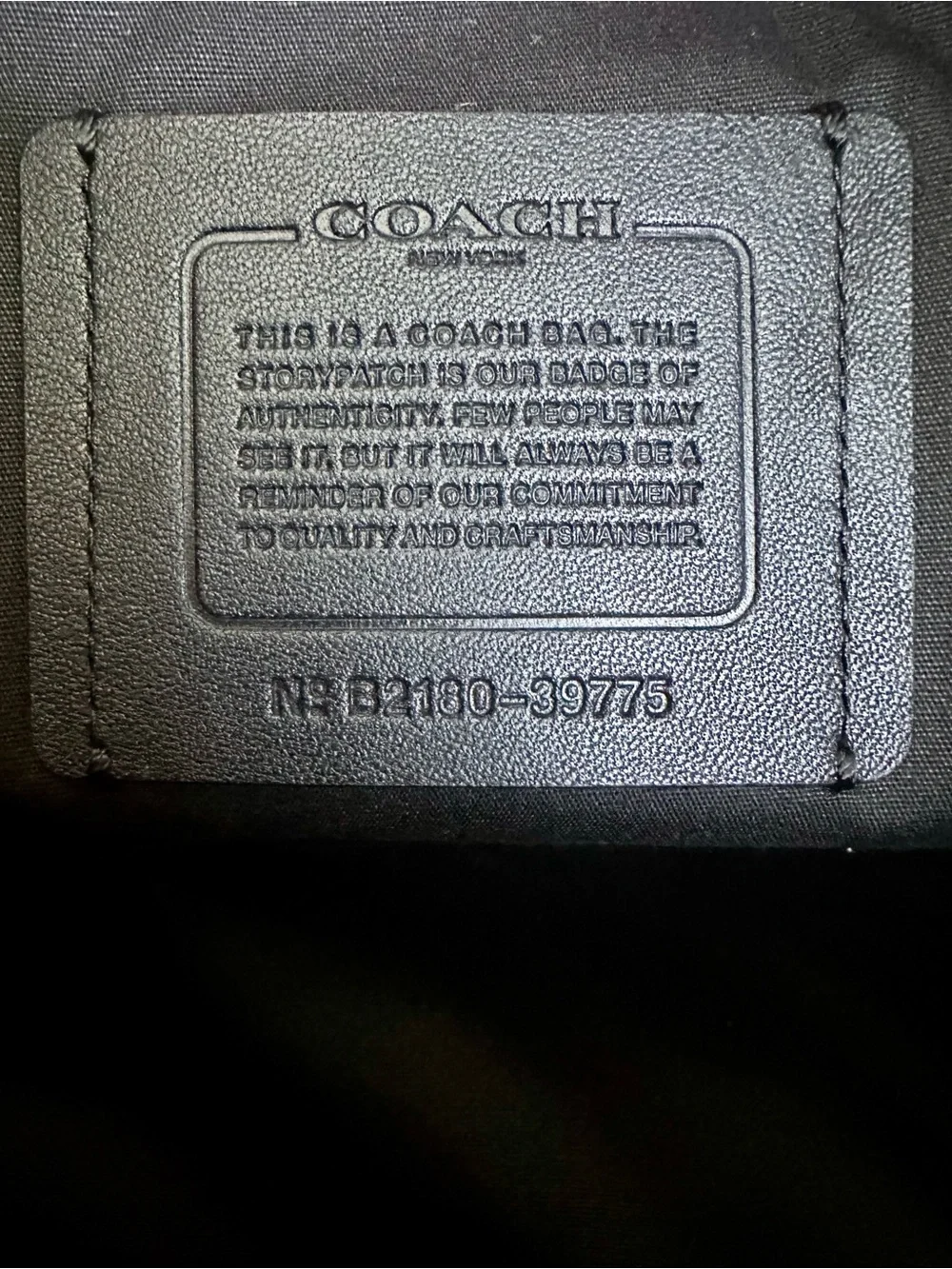Coach 39775 Metropolitan Portfolio Briefcase in Black Embossed Signature Leather